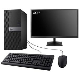 Dell PC 3040 Tower Display 27 inch Gaming GTX 1650 i7-6700 RAM 16 GB SSD 240 GB + 2 TB HDD (gereviseerd)