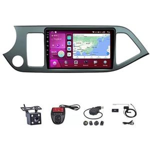 Android Touch Screen Car Stereo 10 Inch Car Stereo Radio Plug And Play Autotoebehoren Autoradio met Bluetooth En Navigatie En Achteruitrijcamera Voor Kia Morning Kia Picanto 2011-2016(M100S WIFI 1G+
