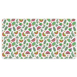 Mexicaanse Stijl met Cactus Mode Bureau Muismat Antislip Gaming Muismat Accessoires Decor 40X75cm