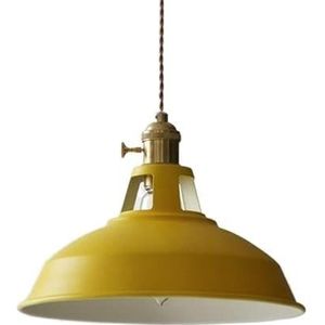 Stijlvolle Persoonlijkheid Macaron Kroonluchter Moderne Elegantie Hangende Hanglamp Retro Industriële Lamp Metaal Hangende Plafondlamp Olie Gewreven Brons Inbouwlamp (Kleur: Geel) interesting