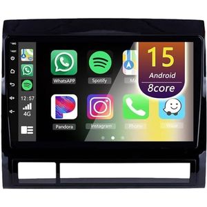 Android Radio voor Toyota Tacoma 2005-2013, 9 inch Touchscreen Autoradio met Wireless CarPlay Android Auto Bluetooth WIFI(8Core(8+128GB))