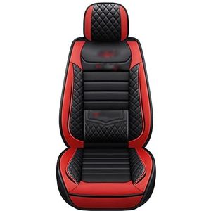 Stoelhoezen Beschermhoezen Voor Megane 2 3 Auto Lederen Bekleding Voor Fluence Voor Scenic Voor Clio Voor Captur Voor Kadjar Voor Logan 2 Voor Duster Arkana Voor Kangoo(Zwart rood)