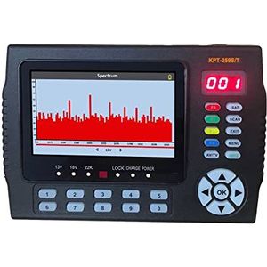 Satellietzoeker, KPT-259ST DVB-S2 DVB-T2 DVB-C Satelliet Finder Meter HD Satelliet TV Ontvanger Spectrumanalyse Multifunctionele Digitale Satellietmeter