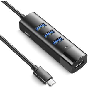 4 poort USB3.0 Hub voor Laptop 5Gbps Multiport Adapter Draagbare Reizen USB Hub