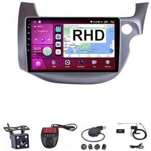 Android Double Din Car Stereo 9 Inch Touchscreen Autoradio Autotoebehoren Multimedia Stuurwielbediening met Navigatie Plug And Play Voor HONDA FIT JAZZ 2008-2013 (Size : M100S WIFI 1G+16G B)