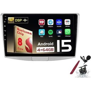 Android 15 Autoradio Sat Navi voor VW Passat 7 (2011-2015) 9 Inch Touchscreen Multimedia Speler met Draadloze Carplay GPS Navigatie FM RDS Bluetooth 5G-WiFi SWC DSP,M150s