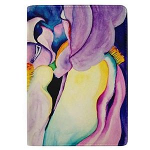 AJINGA Art Retro Zonnebloem Lederen Paspoort Houder Cover Case Travel Portemonnee voor Vrouwen