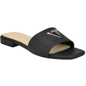 GUESS Tamsea platte sandaal voor dames, Zwart 001, 38 EU