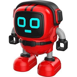 WINIAER Nieuwigheid Robot Gyro Toy, DIY Mini Robot Gyroscoop Little Robot Toy Spinning-Top Afstandsbediening Mini Robot Pull Back Inertie Intelligentie Speelgoed voor Peuters Kids