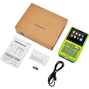Satellietzoekers V8 Finder 2 Satellietsignaalzoeker DVB-S/S2/S2X Digitaal 1080P HD H.264 VS ST-5150 V8 FINDER PRO WS6933 LCD-scherm met meter met satellietdetectie (Color : V8 finder 2 green, Size :