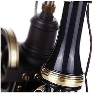 Telefoon Telefoon Thuis Woonkamer Bedrade Knop Telefoon Retro Graveren Kantoor Vaste vaste lijn (B)