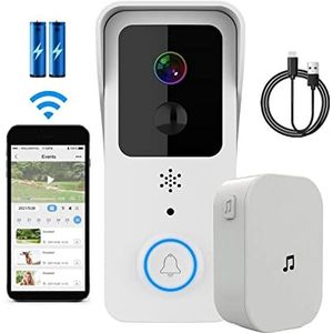 Video Deurbel, Tuya Video Deurbel 5G/2.4GHz Dual Outdoor Draadloze Deurbel 1080P Waterdichte IP54 Smart Home intercom Deurtelefoon Camera,Outdoor Waterdicht