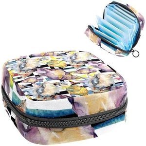 Opbergtas voor maandverband, menstruatiecup zakje, menstruatiezak, organizer voor vrouwelijke pads, tampons, zomer, strand, zeeschelp