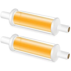 R7S LED 78mm, 4.2W 230V 470LM R7S LED-lampen, equivalent voor 50W J78 R7S halogeenlampen, Non Dimmable geen flikkering (Color : Warm White 3000K, Size : 78mm 2pcs)
