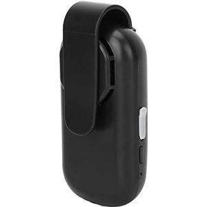 Innovative Fan Persoonlijke Wearable Air Face Fan met Type -C Laadpoort voor Verbeterde Ademhaling - Compact Zwart Ontwerp voor Sport, Kamperen, Reizen (BLACK)