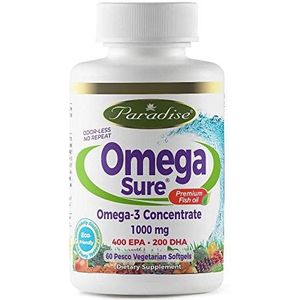 Paradise Herbs Med-Vita Omega-3 (1000mg) 60 sgels