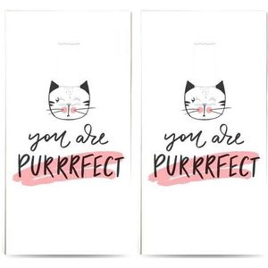 20 afzonderlijke zakdoeken diermotieven Je bent perfect. 2 verpakkingen met 10 afzonderlijke papieren zakdoeken bedrukt als cadeau.