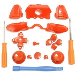 Bumpers Triggers Knoppen DPad LB RB LT RT Knoppen & T6 T8 Schroevendraaiers & Crowbar Voor Xbox Een Elite 3.5mm Controller (Oranje)