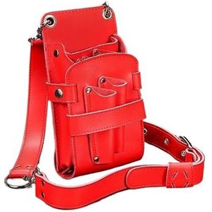 Kapperstas voor uitrusting Opvouwbare haarschaar tas Kam tas Heuptas Messenger tas Houder Kappers salon Haar knippen Schaar tassen Kappers tas(F)