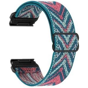 20 22 26mm Elastische Geweven Nylon Loop Strap fit Voor Garmin Fenix 7 7X 6X 6s 6 Pro 5 5s 5X Plus 3HR 945 Epix Gen 2 Enduro Quickfit Band, For Fenix7, Nylon