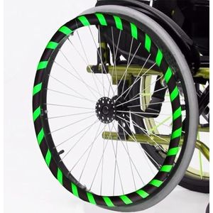 Silicium rolstoel duwt de wieldoppen, 1 paar 20/22/24 inch siliconen rolstoel duwrandhoezen(C,24in)