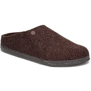 Birkenstock Men's Zermatt Wool Shearling Regular Fit Slippers, Cocoa/Natural, 44