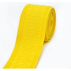 1/2/3/5M 50mm breedte Zachte elastische banden Kleurrijk patroon rubberen band riem Decor DIY naaien tailleband ambachten accessoires-Geel-50mm-5Meter