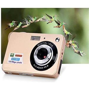 18MP Compacte Digitale Camera Vintage Fotografische Foto Recorder 2.7 Scherm Mini Selfile Camera 720P HD Retro Camcorder Multifunctionele Camcorder(Size:Gold)