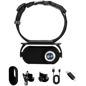 QEOTOH Kraag Camera, Hd 1080p Kraag Camera,Lichtgewicht Pet Collar Camera,Mini Camera Action Camera Body Pet