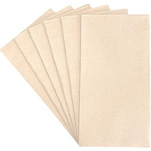 Lifey Paper Guest Towels - Bathroom Napkins with Absorption Pockets | 250 Pack, 7.64"" x 4.05"", 2 Ply, 1/8 Folded | Natural Tan Color