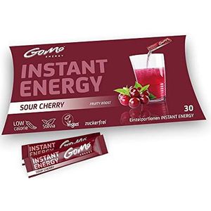 GoMo ENERGY® 100% Natuurlijke Vitaliteit Drink | Suikervrije Boost voor Lichaam & Geest | Verbeter Focus, Concentratie, Waakzaamheid & Motivatie | Veganistisch, Caloriearm, Stevia gezoet | SOUR CHERRY 30 Enkele Porties