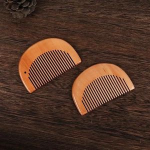 Houten Kam Kleine Kam Kappers Baard Kam Glad Haar Draagbare Vrouwen Haar Styling Tool Kapper Accessoires