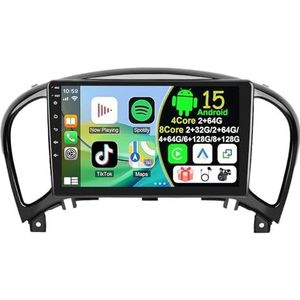 Draadloze Autoradio Android 15 voor Nissan Juke 2010-2014 met draadloze carplay en Android Auto Bluetooth USB Wifi 4G GPS Navigatie(S-3(2G+64G))
