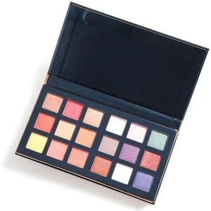 MQPALZKD 18 kleuren oogschaduwpalet pailletten mat glitter parel oogschaduw