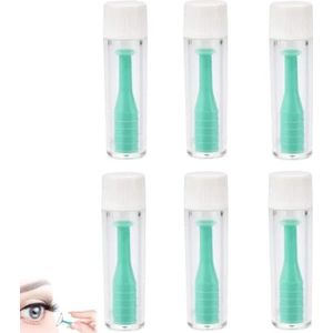 Bessy shop Siliconen Lens Zuighouder, 6 Stuks Siliconen Contactlens Inserter Contactlenzen Zuig Houder Contact Lens Remover Tool Harde Contact Lens Inserter Remover Voor Familie Reizen