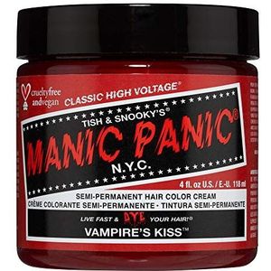 Manic Panic Vampire's Kiss Classic Crème, veganistische en diervriendelijke semi-permanente rode haarverf, 118 ml