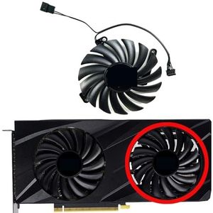 Voor PNY voor GeForce voor RTX3060 3060ti VERTO Dual Fan grafische kaart vervangende ventilator CF-12910S(Right fan)