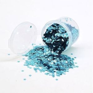 Feestdecoraties 10 g/doos 3 mm glitter acryl ster tafel confetti hagelslag verjaardagsfeestje bruiloft decoratie fonkelende gouden sterren feestartikelen (kleur: blauw)