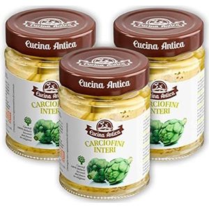 Cucina Antica - Hele Artisjokken Trifolati - 3 Potten van 230 g