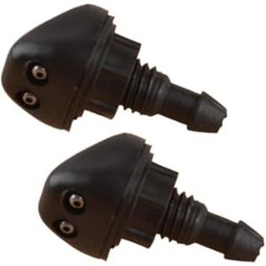 Autovoorruit Mondstuk 2 Stuks Universele Auto Zwart Voorruit Sproeier Ruitenwisser Nozzle Venster Spray Jet