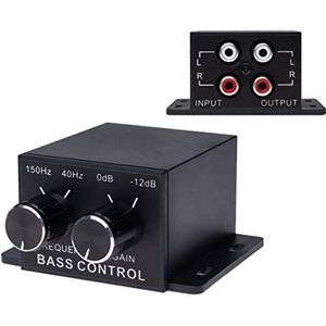 Universele Autogeluidsversterker bass-RCA-niveau afstandsbedieningsknop | Compatibel met Audi BMW Fiat Ford Honda Hyundai Mazda Mini Mitsubichi Nissan Scion Smart Subaru Toyota Volvo Vauxhall VW