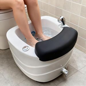 Draagbaar Verwarmd Voetmassagebad, Met Surfgolfmassagefunctie En Kleurrijke Lamp, éénklik Afvoer, Voor Thuis, Nagelsalons En Salons, Voor Voetbaden Om Stress Te Verlichten A