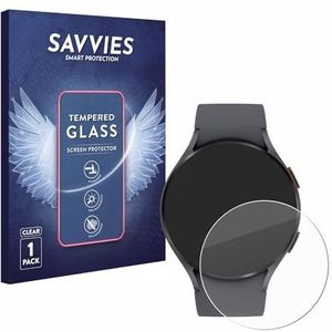 Savvies Tempered Glass Screen Protector voor Samsung Galaxy Watch 5 (44mm) - 9H Gehard Glas Scherm Beschermer