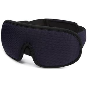 Zijde slaapmasker, Zijden slaapmaskers for de ogen 3D slaapmasker oogmasker(Sleepng Mask-navy)