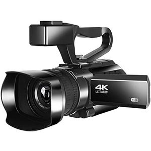 Vlogcamera, 4K videocamera camcorder digitale vlogging camcorder 3.0 inch touchscreen digitale vlog camera met nachtzicht wifi camera met microfoon(No SD Card)