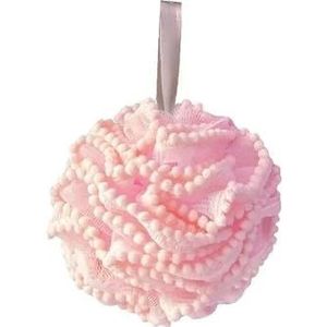 Zachte gaasbadsponsballen Huidreinigingsborstel Douchebladerdeeg Lichaamsreiniger Exfoliërende scrubbers Badbloembadaccessoires (Size : Pink)