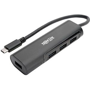 Tripp Lite U460-004-4AB interface hub USB 3.2 Gen 2 (3.1 Gen 2) Type-C 5000 Mbit/s Zwart