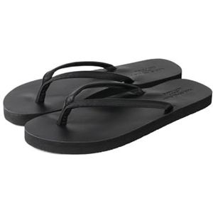 Sandalen, Zomerpaar Platte Bodem Strandschoenen Sandalen Pantoffels Dames pantoffels(Black,45 EU)