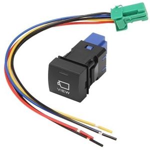 6x autocamera-weergaveknop camerabedieningsschakelaar met draad for Toyota Camry Xv70 2018 Avalon for Rav4 2020 Prado 150