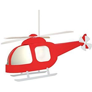 R&M Coudert Hanglamp voor kinderen, helikopter, rood